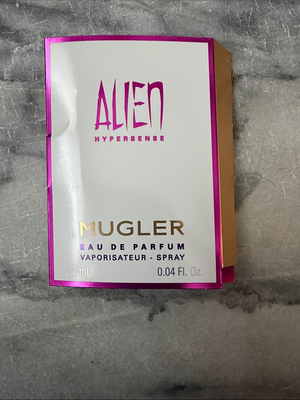 NEW mugler alien hypersense sample .04 fl. Oz.